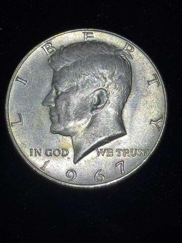 America USA Kennedy Half Dollar 1967 Silver