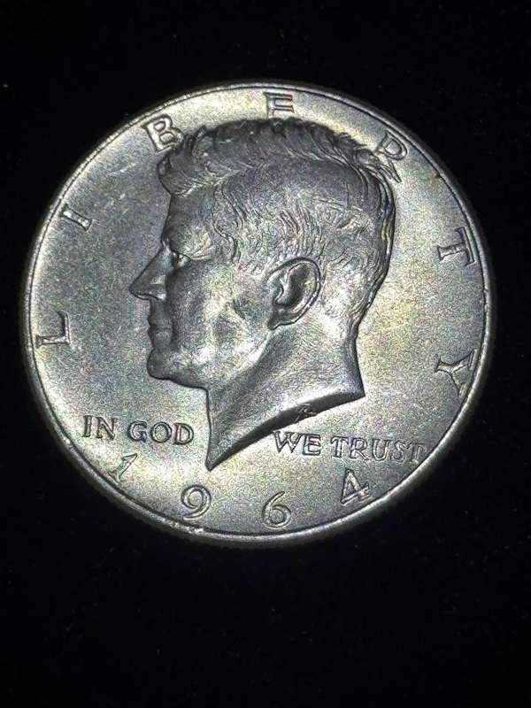America USA Kennedy Half Dollar 1964 Silver