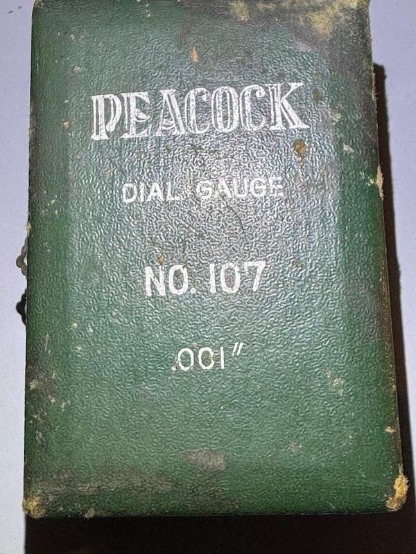 Peacock No. 107 Dial Indicator Gauge 0.01 x 10mm  made in Germany Original Box