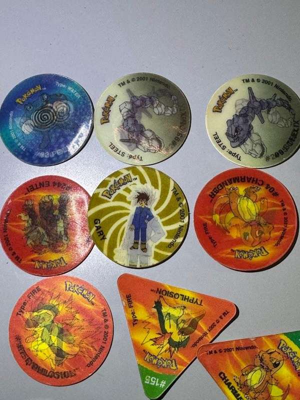 Pokémon 3D Tazos Mixed Lot 16