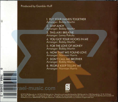 CD, The O'Jays- Ship Ahoy