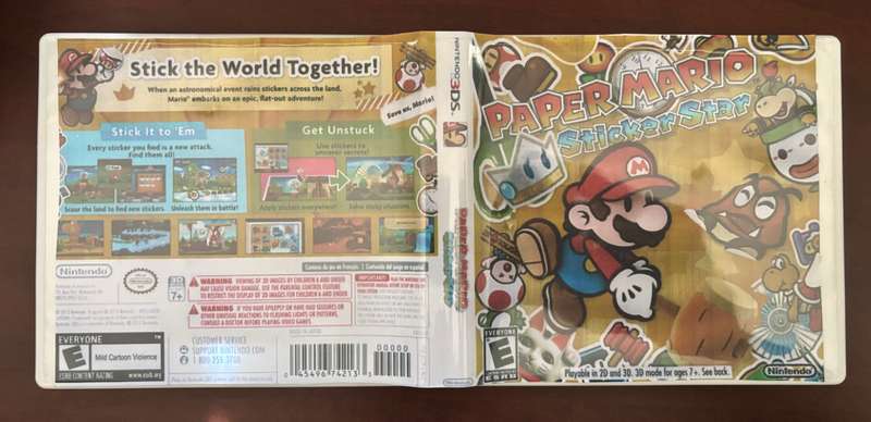 Paper Mario: Sticker Star (3DS EUR)(no booklet)