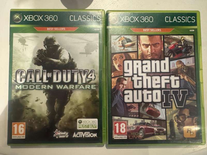 Xbox 360 - Grand Theft Auto IV & Call Of Duty 4 Modern Warfare