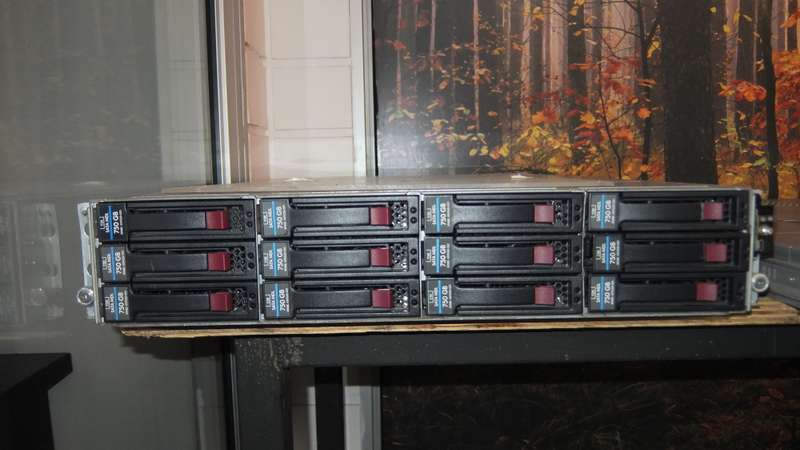 HP STORAGE WORKS MSA60 WITH 12x750GB