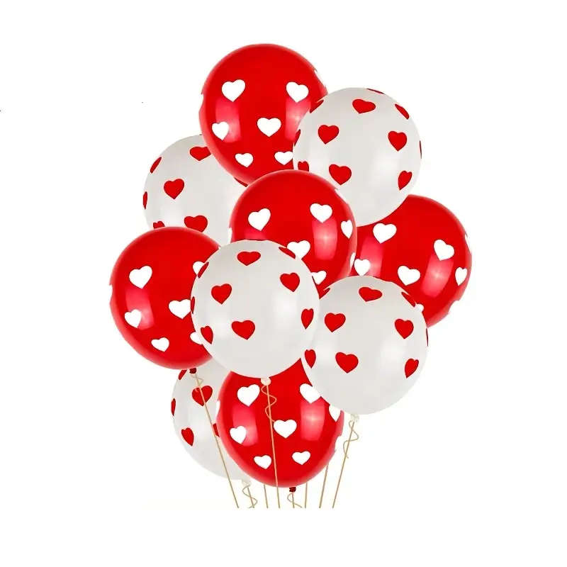 Heart Balloons  (24 pieces) - perfect for a romantic date or Valentine's Day