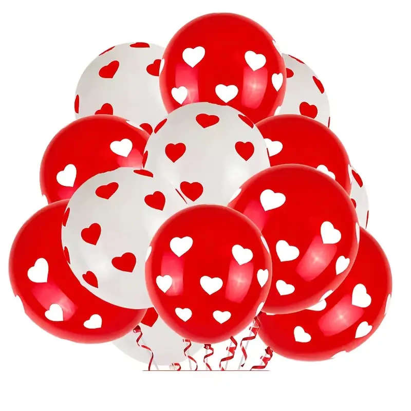 Heart Balloons  (24 pieces) - perfect for a romantic date or Valentine's Day