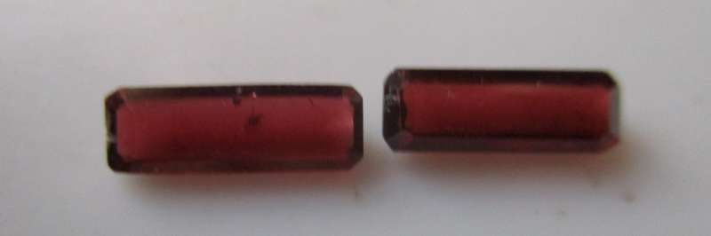 10.00 x 3.60mm oct. Garnets 2 piece T.W. 1.73 ct [price for both.]