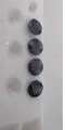 4 Pieces Round Blue Sapphires T. W. 0.66 ct.