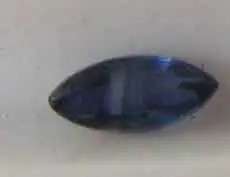 5.00 x 2.60 mm Marquise cut Blue Sapphire 0.20ct.