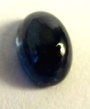 6.00x 4.00 mm Oval Cabochon Blue sapphire 0.62ct.