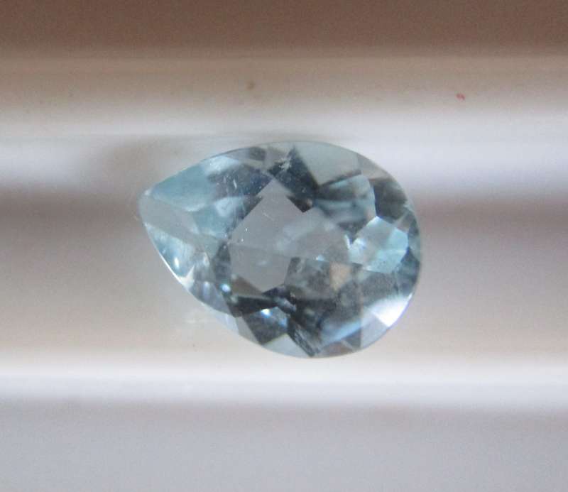 7.00 x 5.00mm Pear cut Aquamarine  .60ct. [price redus]