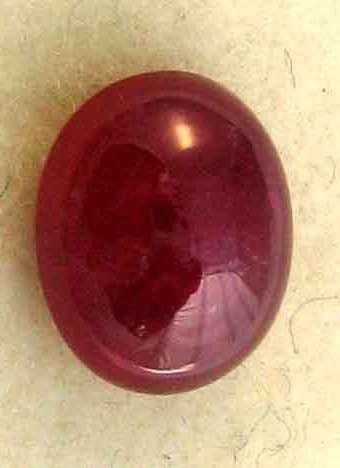 9.20 x 7.10 mm Oval Cabochon  Big Ruby 3.95 ct