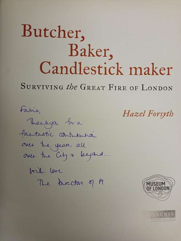 Butcher, Baker, Candlestick Maker - Surviving the Great Fire of London. Hazel Forsyth. 2016.