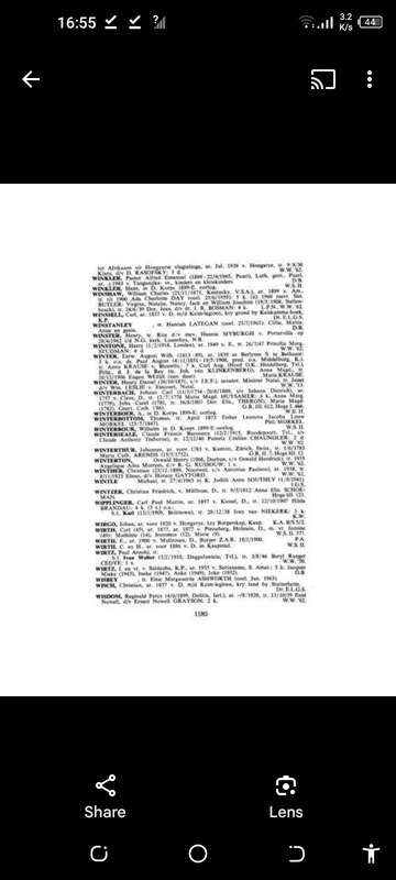 STAMREGISTER VAN DIE SUID-AFRIKAANSE VOLK - FAMILY REGISTER OF THE SOUTH AFRICAN NATION.