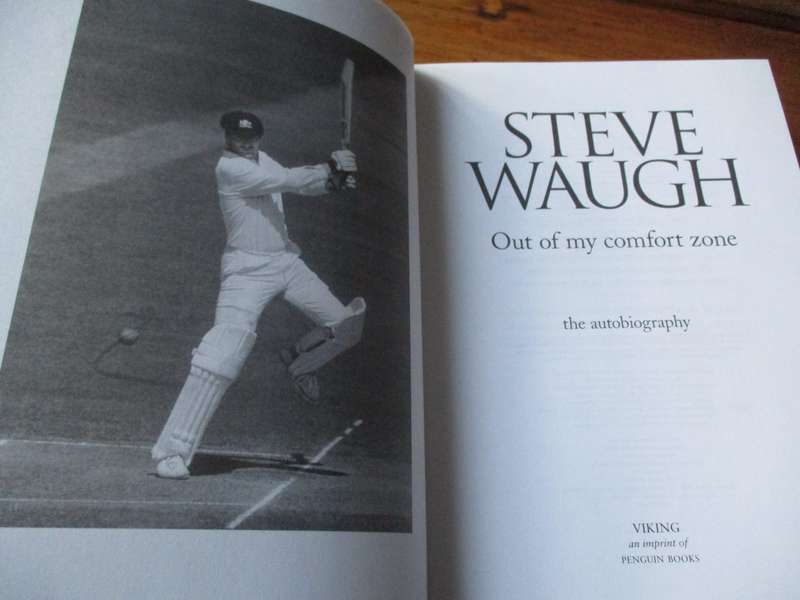SIGNED. Steve Waugh Out of my comfort zone the autobiography