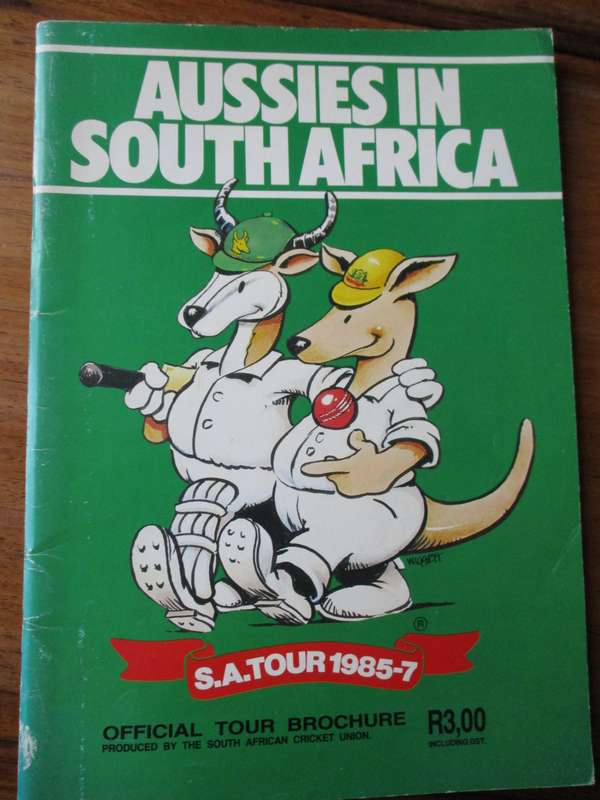 Aussies in South Africa  S.A. Tour 1985-7  Official Tour Brochure