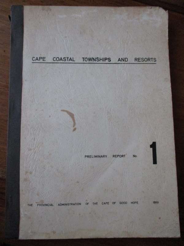 Cape Coastal Townships and Resorts  Prelimary Report 1969