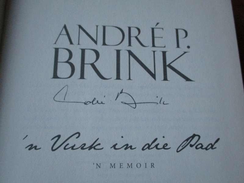 GETEKEN.  Andre P. Brink  'n Vurk in die Pad