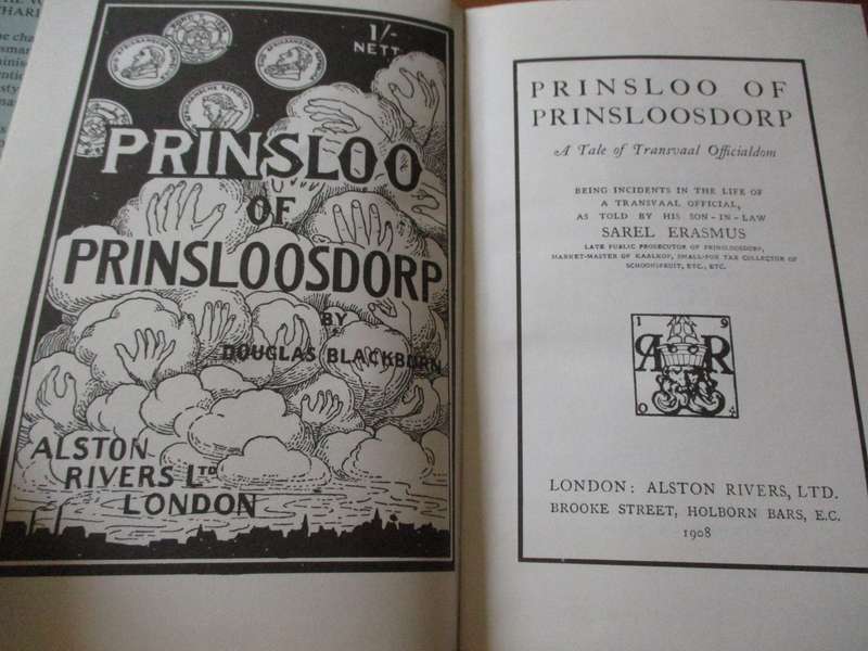 Prinsloo of Prinsloosdorp  A tale of Transvaal officialdom  Douglas Blackburn