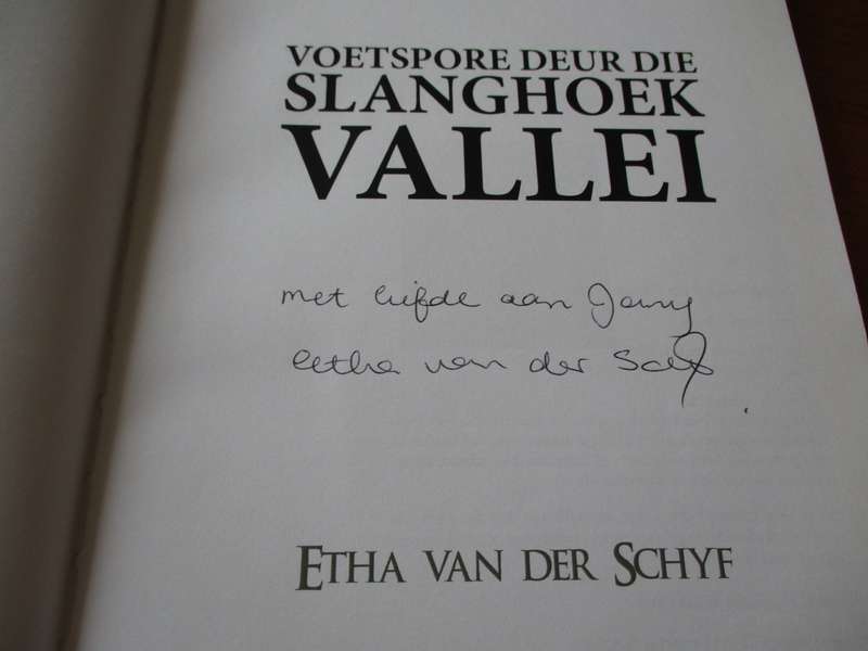 GETEKEN.   Voetspore deur die Slanghoek Vallei  Etha van der Schyf