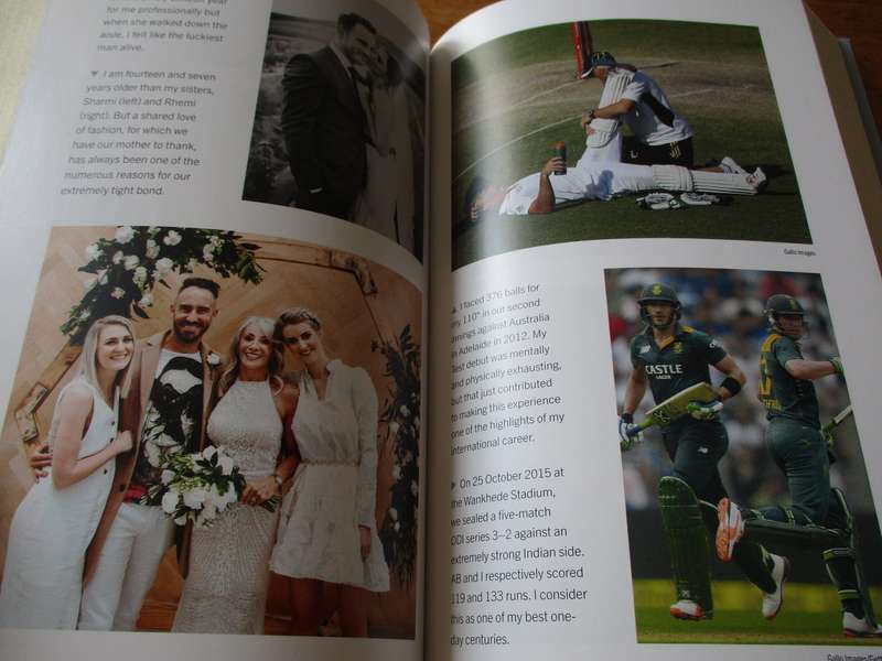 SIGNED by Faf du Plessis.  FAF Through Fire The Autobiography
