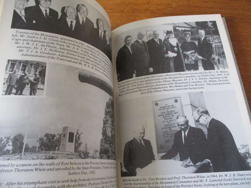 SIGNED. More lasting than Bronze A story of the 1820 Settlers National Monument  Thelma Neville