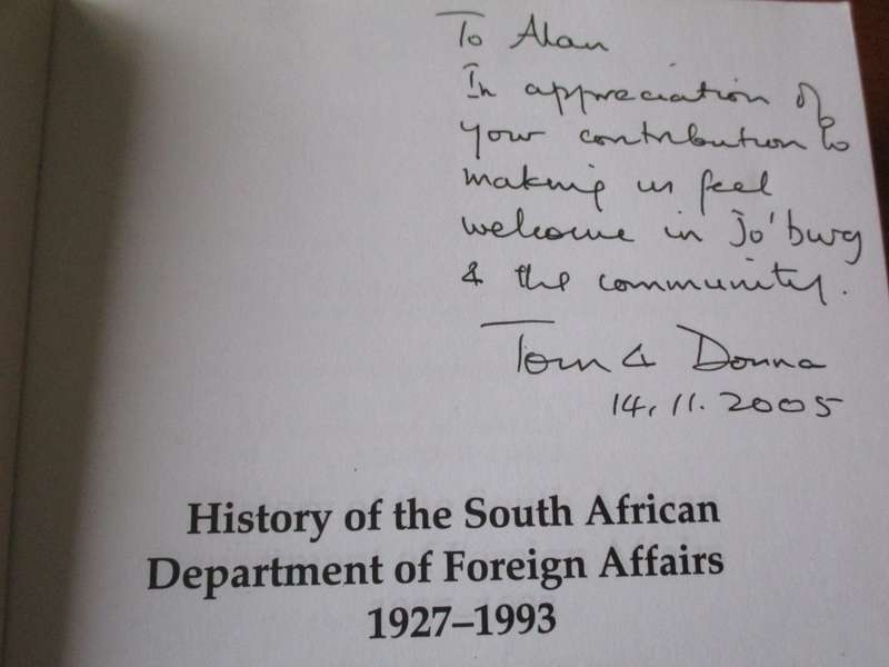 History of the South African Department of Foreign Affairs 1921-1993  Edited by Tom Wheeler