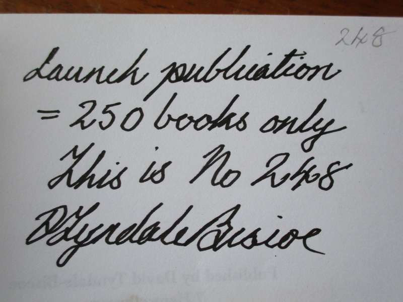 Signed. Sailor Soldier David Tyndale-Biscoe