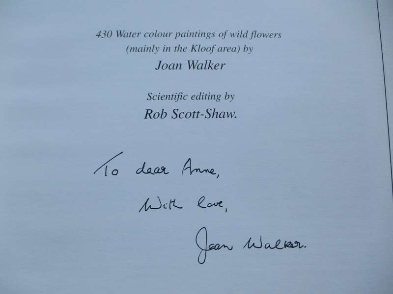 SIGNED. Wild Flowers of Kwa-Zulu Natal  Joan Walker