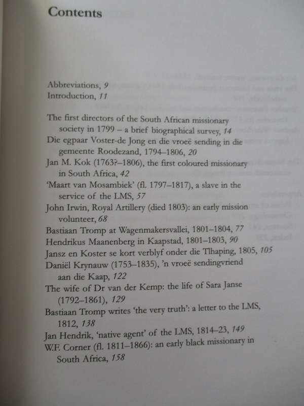 The early mission in South Africa  Die vroee sending in Suid-Afrika Karel Schoeman