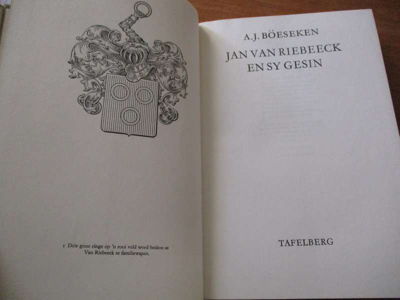 Jan van Riebeeck en sy gesin  A.J. Boeseken