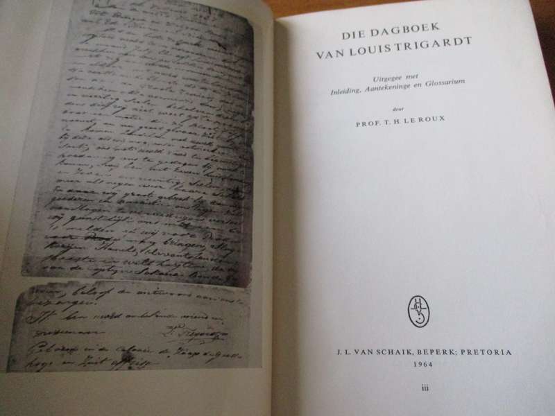Die dagboek van Louis Trigardt  Prof. T.H. Le Roux