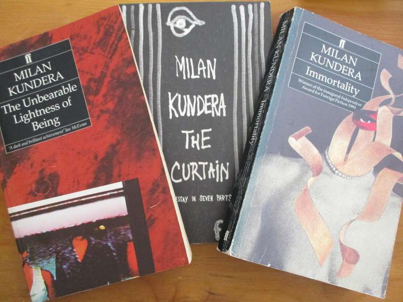 Milan Kundera : The Curtain, Immortality, The Unbearable Lightness of Being