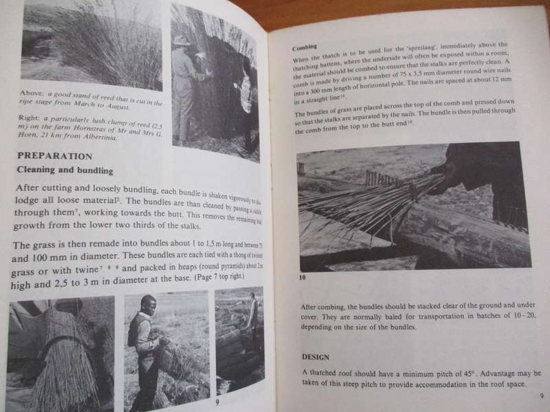 NBRI introductory guide to THATCHING  K. Long Drawings by R. Oelfsen