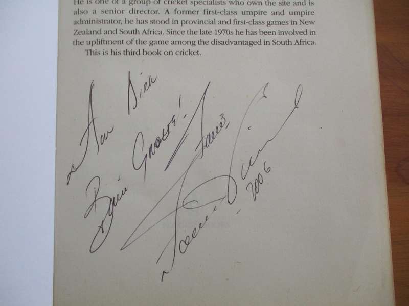 Signed FANIE DE VILLIERS - Never say die/ Vinniger as ooit