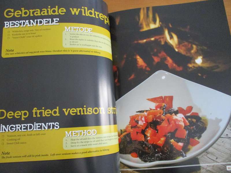 Recipe book for the hunter. WILD & WARM. Resepteboek vir die jagter