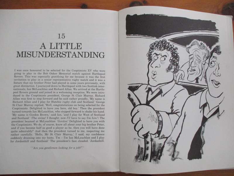 Rugby is a funny game  G. Brown, A Ripley, F Slattery B Windsor