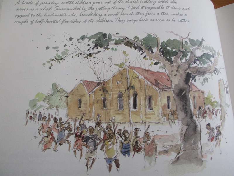 SIGNED. Between the Cape and Cairo  Tony Grogan paints Malawi