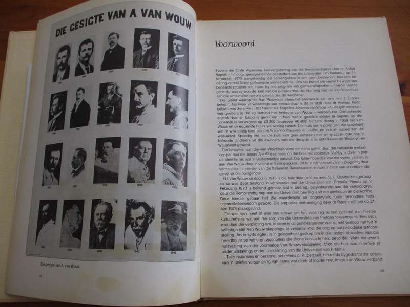 ANTON VAN WOUW en die Van Wouwhuis. Poskaarte en foto's ingesluit