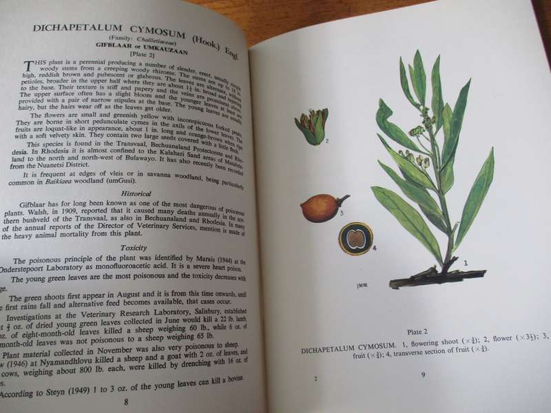 Poisonous Plants of Rhodesia  D.K. Shone and R.B. Drummond