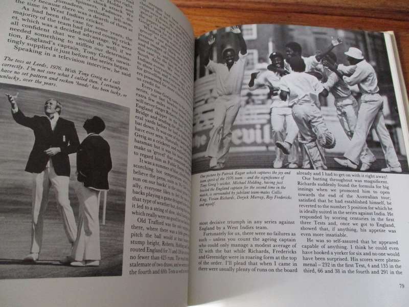 SIGNED.  Clive Lloyd LIVING FOR CRICKET  Foreword by Wes Hall