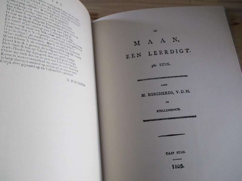 Vroeë Kaapse drukwerk  Early Cape Printing 1796-1802  Suid-Afrikaanse Biblioteek: Herdrukreeks