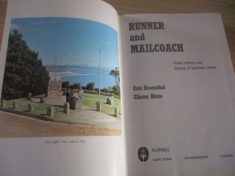 Runner and Mailcoach Postal History and Stamps of SA  Eric Rosenthal Eliezer Blum