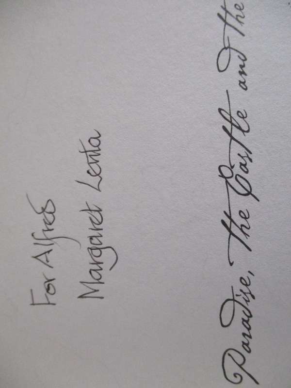 Signed. Paradise, the Castle and the Vineyard  Lady Anne Barnard's Cape Diaries  Edited by M Lenta