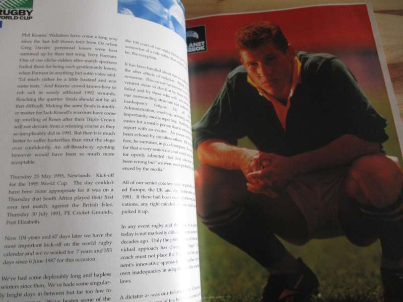 1995 RUGBY WORLD CUP Official Souvenir Programme