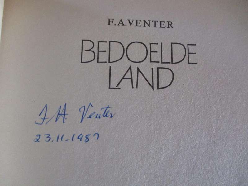 FA VENTER - GETEKEN - Bedoelde Land