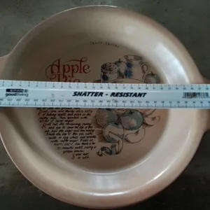 Vintage clay pie Dish