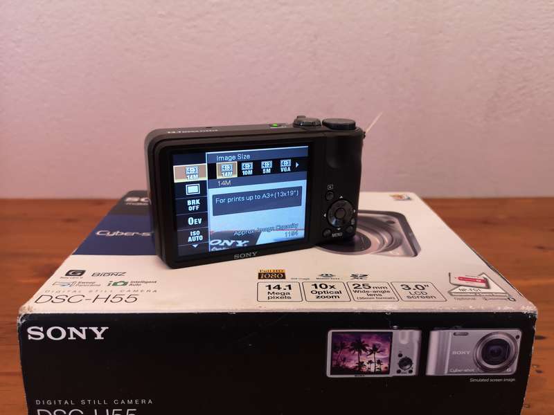 New old stock Sony Cyber-shot DSC-H55 digital compact camera