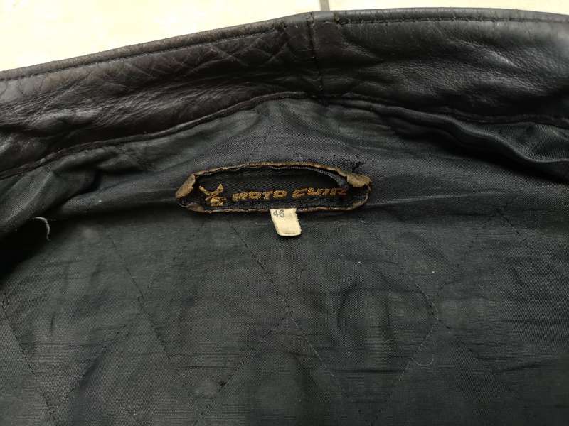 Vintage cult classic "Moto Cuir" Paris genuine leather bikers jacket *size 46*