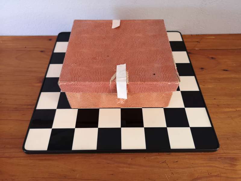 Vintage German Von Furstenberg style weighted plastic chess set